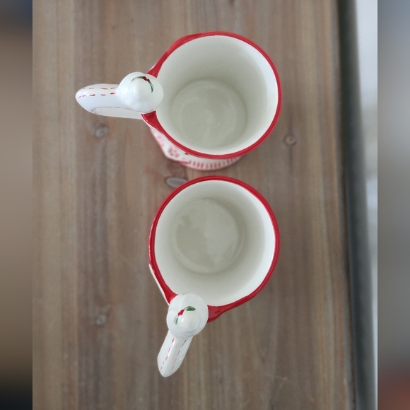 🎄 Temp-Tations Red & White Ceramic Angel Mugs – In Box, Christmas Design (Set) - Picture 5 of 16